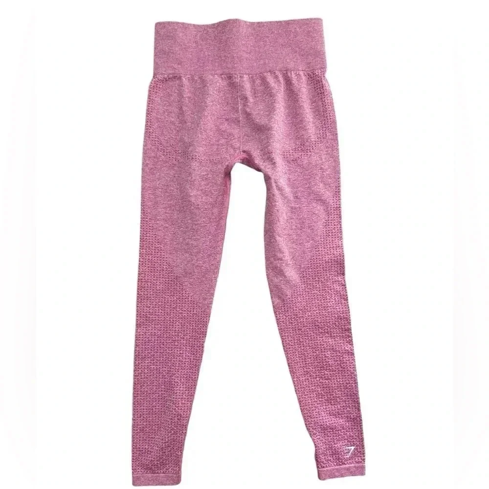 Gymshark Coral Vital Seamless Leggings - Size Medium - Picture 3 of 9